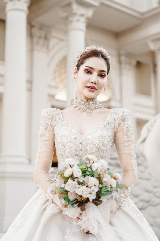 Wedding photo of ถ่ายแบบ  and พรฟ้า ปุณิกา กุลสุนทรรัตน์